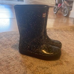 Hunter Kids First Giant Glitter Rain Boots